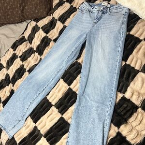 BKE Andi Mid-Rise Wide Leg Jeans - Blue TALL GIRL FRIENDLY- 36” length